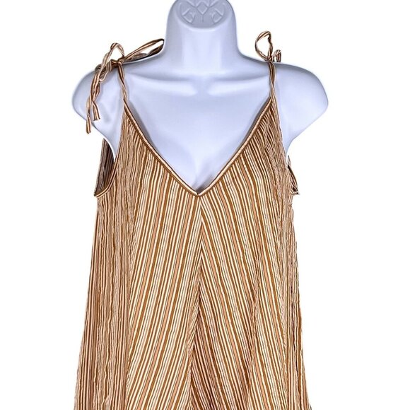 CCK Style Womens M Drop Crotch Wide Leg Harem Style Romper Sleeveless Adj Strap - Picture 4 of 14